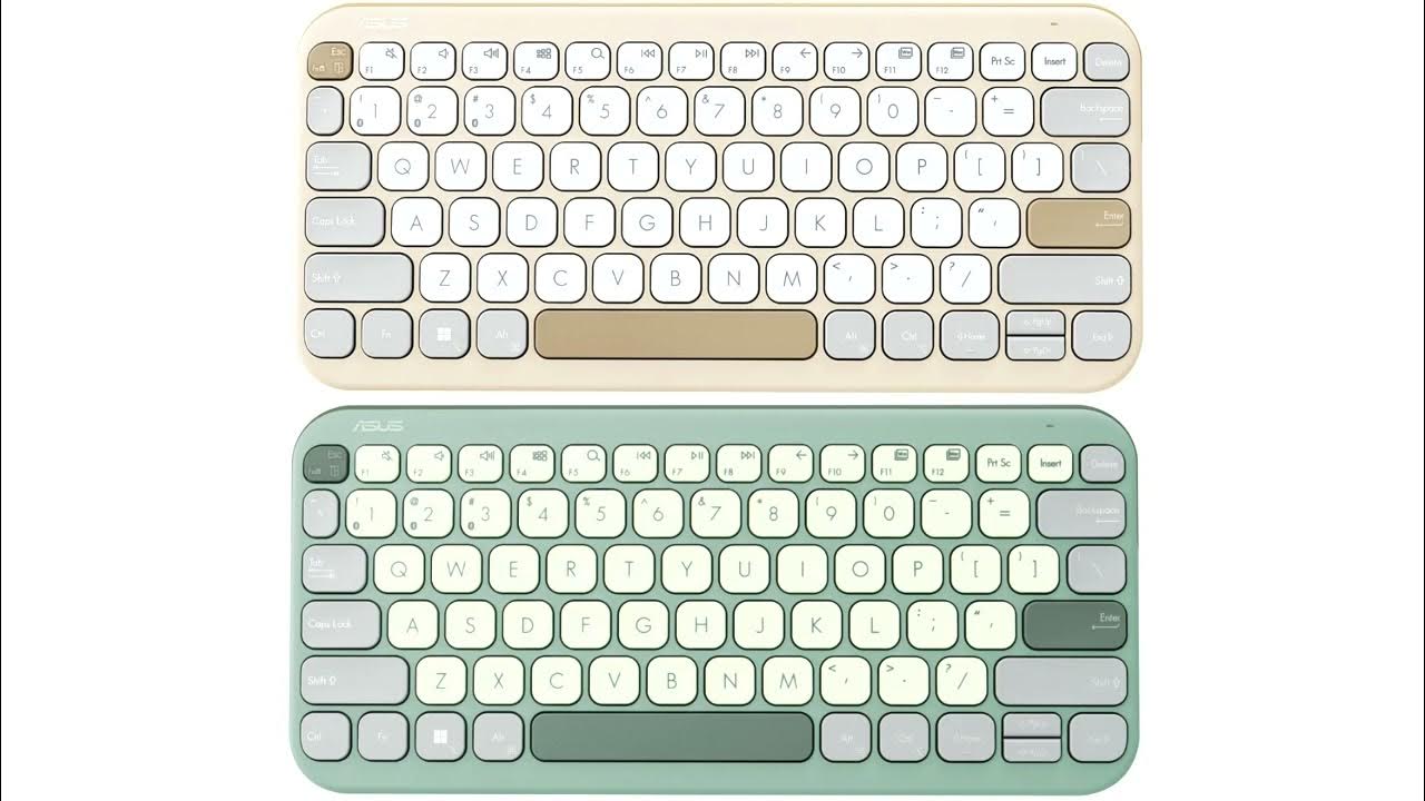 ASUS introduces stylish Marshmallow KW100 wireless keyboards with
