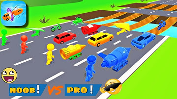 Pro & Noob Shape-shifting 2022 Levels 154554 games Mobile Android Gameplay ios #shapeshifting