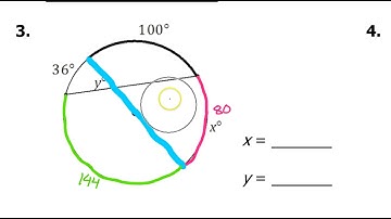 Test C (01 to 08) Arc and Angle Relationships, Circle Vocabulary