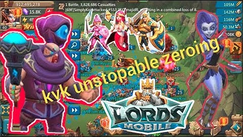 42m Troops zeroing and more action online target on kvk part-2 ♨️♨️ |  Lordsmobile | IGG