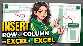 How To Insert Row or Column In Excel | Excel for Beginners