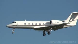 Crown Melbourne Gulfstream Iv Vh-Cgf - Arrival At Sydney - 7 June 2014