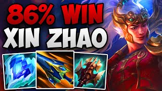 CHALLENGER 86% WIN RATE XIN ZHAO SOLO CARRY GAMEPLAY | CHALLENGER XIN ZHAO JUNGLE GAMEPLAY | 14.3