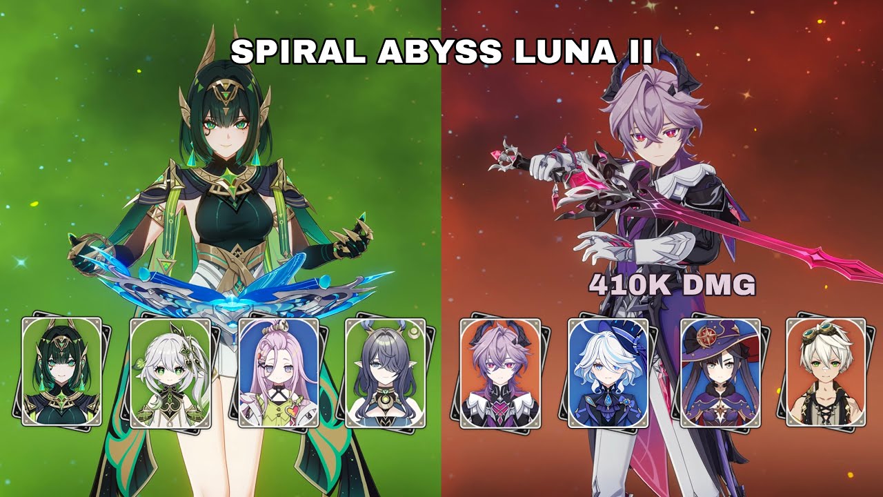 C0 Nefer Lunar Bloom & C0 R1 Durin Hypercarry | Spiral Abyss Luna II ...