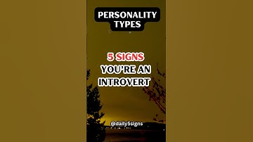 🧠 5 Signs You’re a True Introvert (Psychology Reveals!)#shorts #psychologyfacts #viral #5signs
