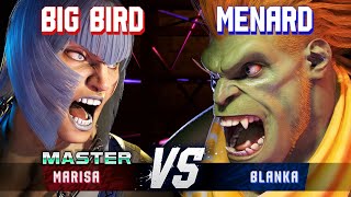 SF6 ▰ BIG BIRD (Marisa) vs MENARD (Blanka) ▰ High Level Gameplay