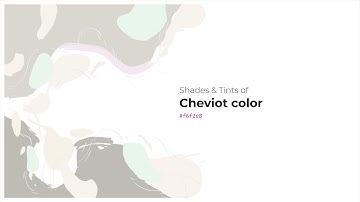 Shades & Tints of Cheviot color #f6f2e8 A Warm Green color #dad7ce #bfbcb4 #f7f3ea #f8f4ed