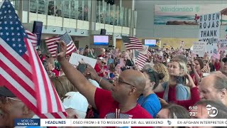 Hundreds celebrate veterans on Honor Flight San Diego