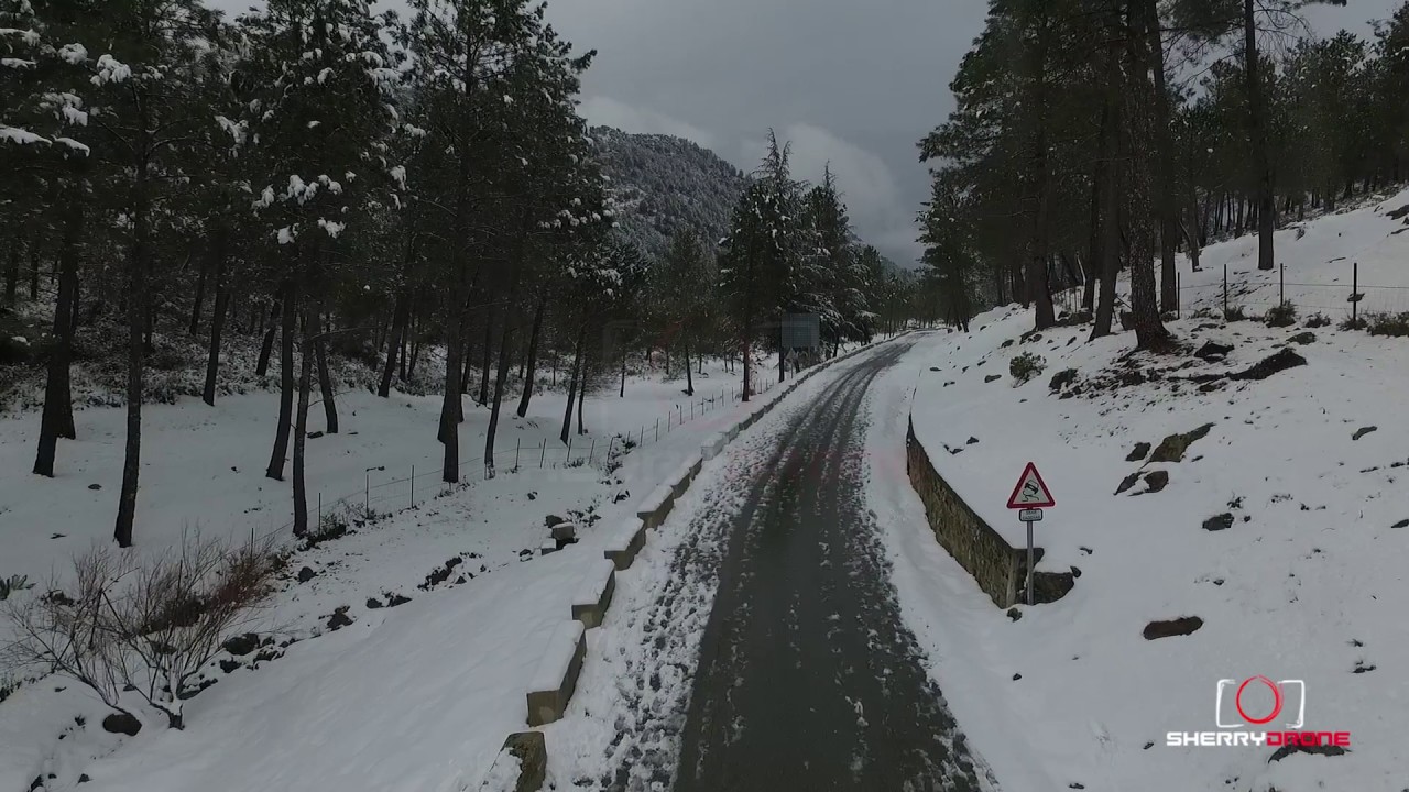 dji india Nevada en Grazalema a vista de Drone 2017