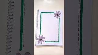 Easy border design #border #art #youtubeshorts #viralvideo