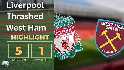 Liverpool 5-1 West Ham,  Carabao Cup Highlights|#subscribe #shortvideo #liverpool #westham