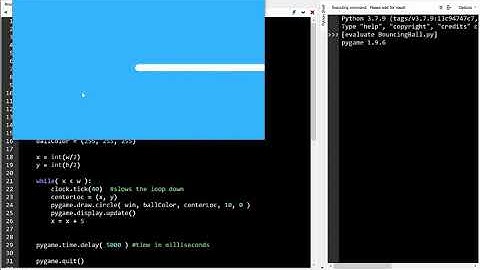 Python - Bouncing Ball Tutorial 2 (Pygame)