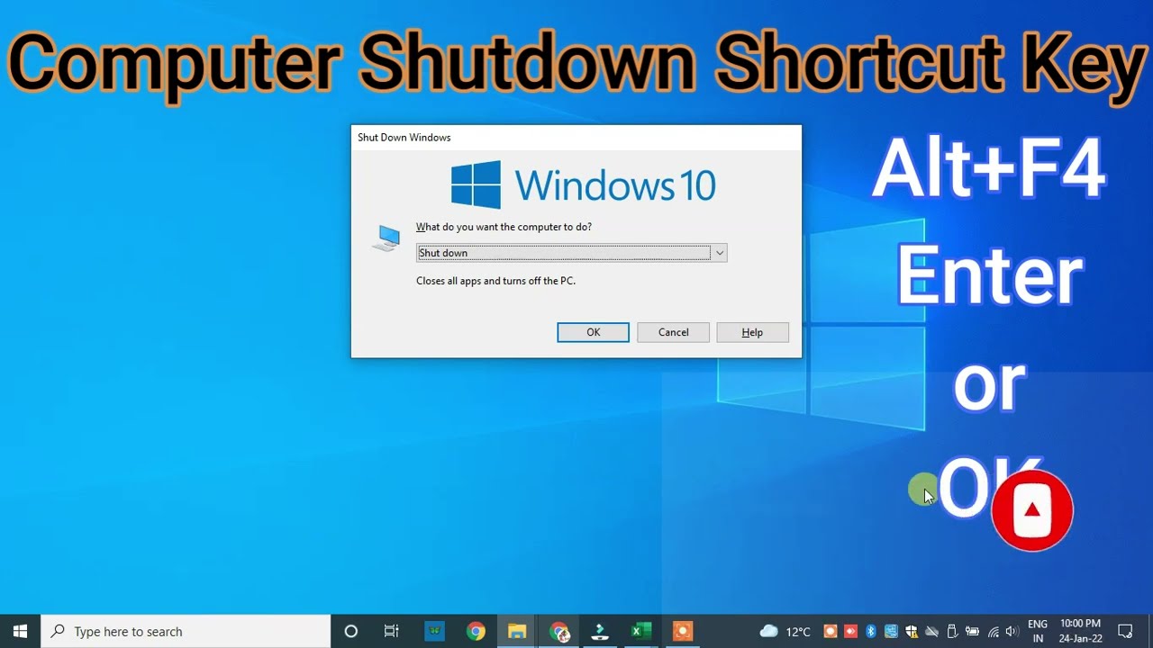 What Is The Shortcut Key Of Shutdown Computer Ko Shutdown Karne Ki 