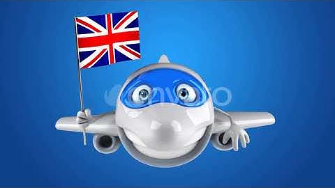 3 cartoon Planes with flags | Motion Graphics - Envato elements