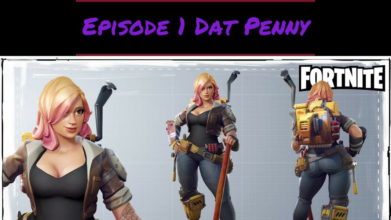 Kal shows off his fort and penny's assets in Fortnite. 