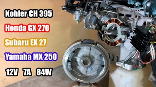 :       Kohler ch395, Honda gx270, Subaru ex27, Yamaha mx250.