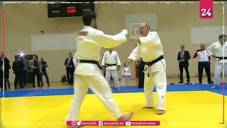 بوتين يستعرض مهارات حامل الحزام الأسود في الجودو screenshot 2