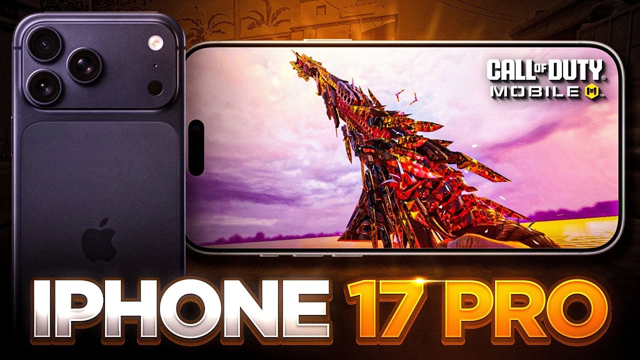 JOGANDO COD MOBILE NO IPHONE 17 PRO! (HANDCAM)