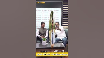 Avadh Ojha Sir With AIR 01 Shubham Kumar | Basic Tools To Crack UPSC  | Ips vibes😎😎 |