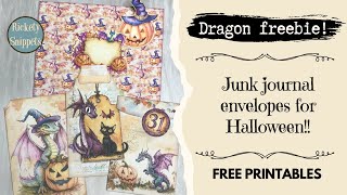 The Cutest Dragon Envelope For Halloween + FREE PRINTABLES
