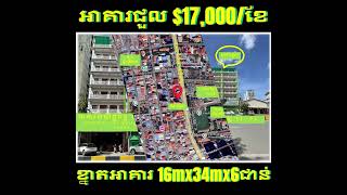 #CBL001 »»» អាគារពាណិជ្ជកម្ម ៦ជាន់ សម្រាប់ជួល នៅមហាវិថីព្រះមុន្នីវង្ស St. 93 ទល់មុខសាលាច្បាប់ RULE