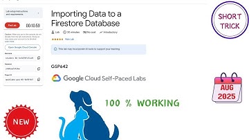 Importing Data to a Firestore Database || 2025 || #GSP642 #qwiklabs #qwiklabsarcade2025