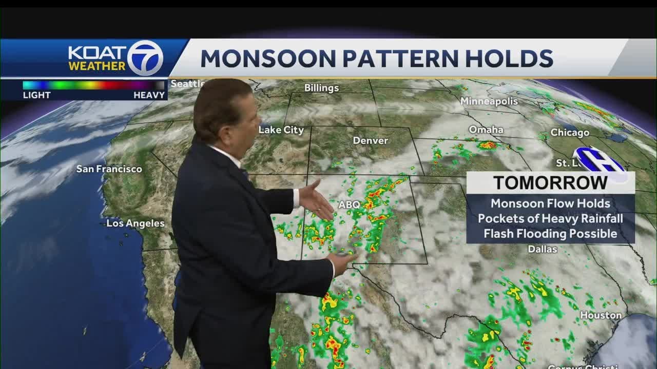 More storms for New Mexico with less heat - YouTube