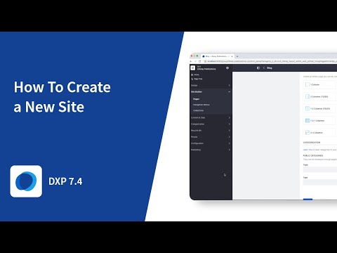 How to Create a New Site with Liferay DXP 7.4