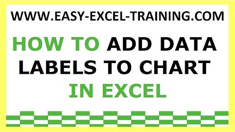 Task 152 - How to add data labels to chart in Excel - EXERCISES FOR BEGINNERS