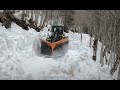 V- Plow Komatsu in Deep snow