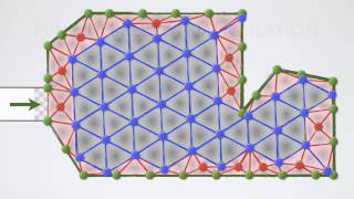 Triangulating Unknown Environments using Robot Swarms