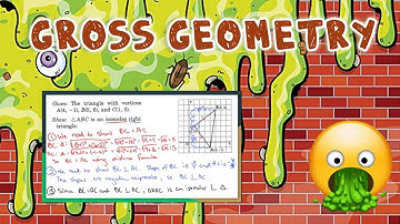 Gross Geometry: Coordinate Geometry Proof: Isosceles Right Triangle