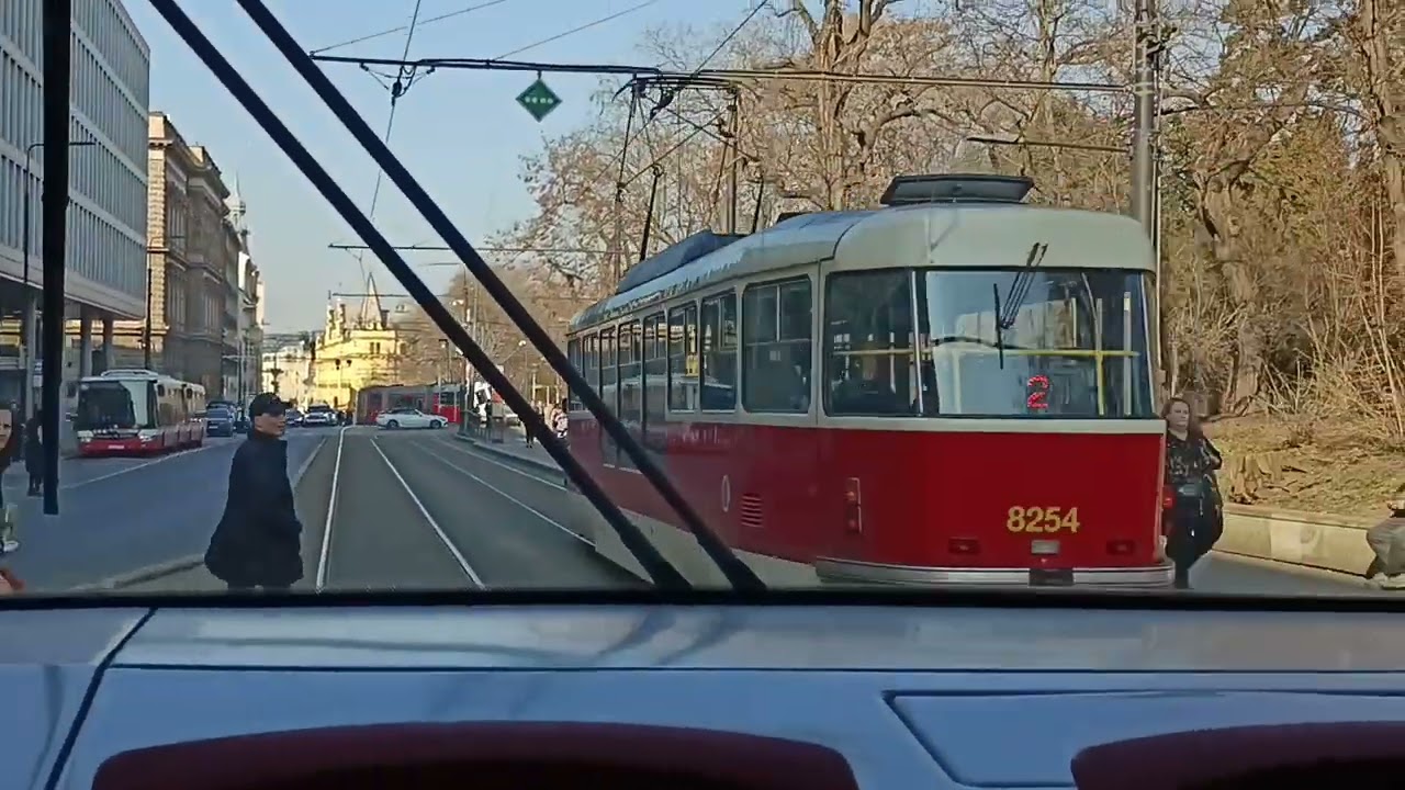 964. 5 3 2026. Praha1 . Маршрут трамвая 24.