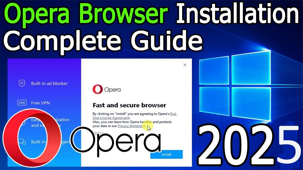 How To Download and Install Opera Browser - YouTube