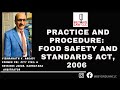 Practice and Procedure: Food Safety and Standards Act, 2006 : VISHWANATH  V. ANGADI ,Arbitrator