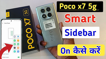 Poco x7 5g me smart sidebar kaise enable kare/how to enable smart sidebar in Poco x7 5g