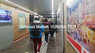 🇮🇹 Christmas Market Verona, Italy Walking Tour (4k Ultra HD 60fps)