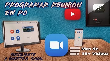 Como programar una reunión en ZOOM en PC