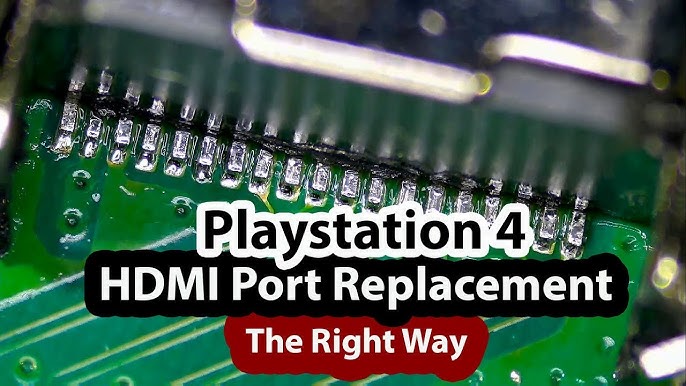 Remplacement port HDMI PS4 Slim Rep iPhone Médoc