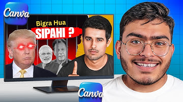 How to Create a Dhruv Rathee Style Documentary Thumbnail in Canva | Step-by-Step Guide