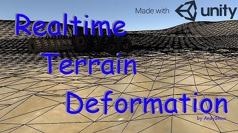 Unity 5 Runtime Terrain Deformation
