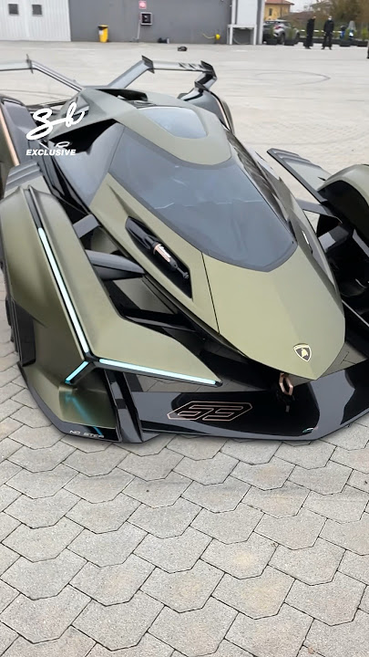 It's the only Lamborghini V12 Vision GT ever made...😱 #lamborghini #supercars #cars