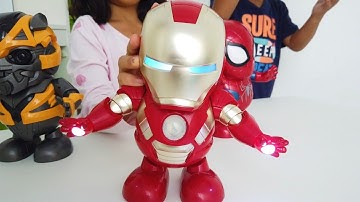UNBOXING ROBOT SUPERHERO BISA JOGET | ROBOT DANCE REVIEW