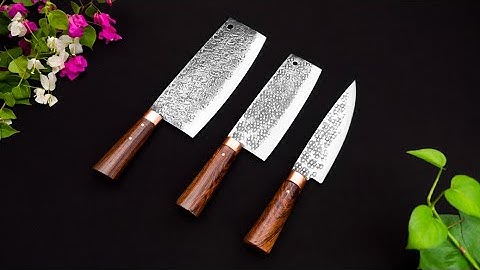 DAO PHÚC SEN, Bộ 3 Dao Chống Dính Cực Sắc _ Hàng Chuẩn Của HTX Dao Phúc Sen