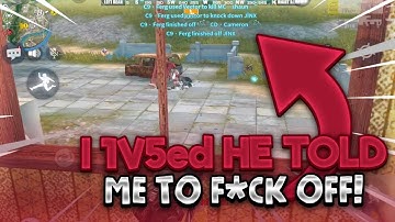 I 1v5 his team then he told me to F*ck off... ( Rules Of Survival Solo vs Fireteam Kill Montage )