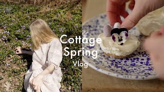 Expanding the Cottage Garden, Baking, and Aurora in Spring