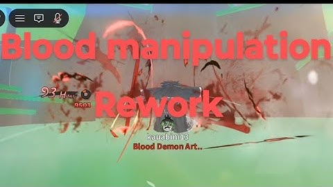 Weak legacy 2 Blood manipulation rework