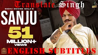 English Subtitles & Translation for Sidhu Moose Wala  Sanju