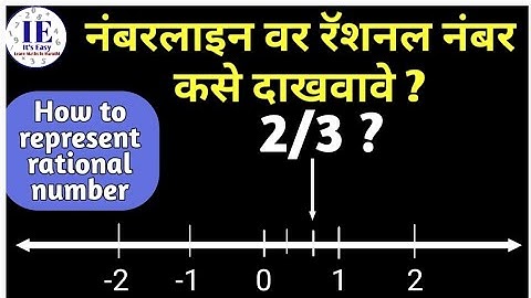 how to represent rational numbers on number line | number line in maths class 8 in marathi | maths