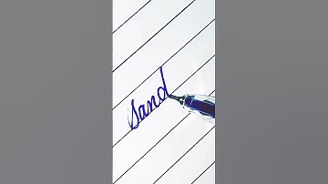 writing a name "Sandhya" in cursive #shorts